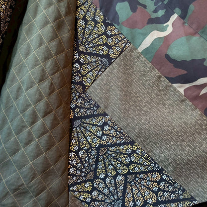 roi Kimono Mix Long Skirt | Reconstructed Japanese Fabric | Women | One-of-a-Kind | OLD FLIP