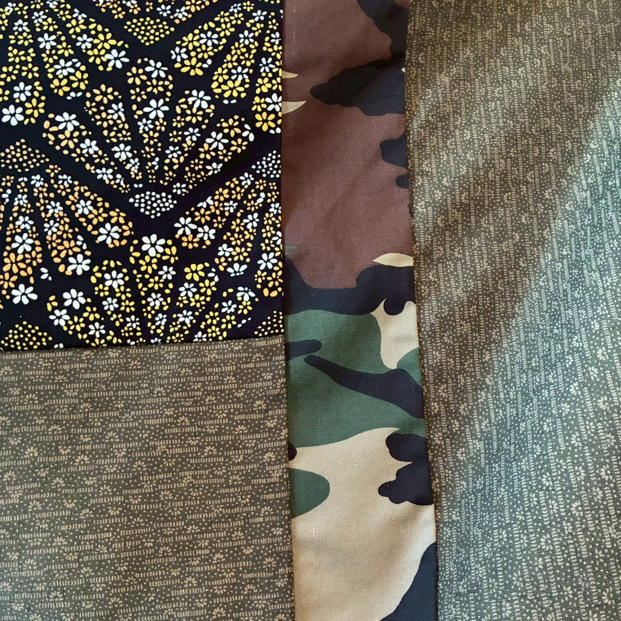 roi Kimono Mix Long Skirt | Reconstructed Japanese Fabric | Women | One-of-a-Kind | OLD FLIP