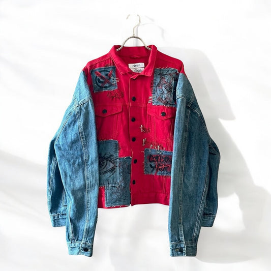再構築denim jacket