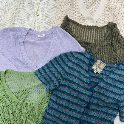 訳アリ古着MIX 春夏物 350kg カゴ台車2台分 リメイク素材用まとめ売り｜レディース 業販向け【OLD FLIP】