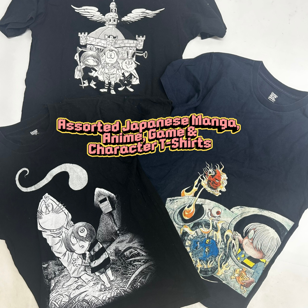 Japanese Manga Anime Game Character T-Shirt Assorted Lot 24pcs