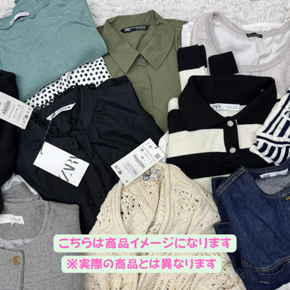 ZARA Women's Assorted 10-Piece Set of Tops and Bottoms (Suitable for Used Clothing Wholesalers)