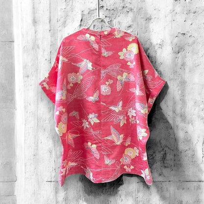 kimono blousse Ariake Garden Recollect store blouse shirt kimono tops pullover remake black formal kimono kb0014