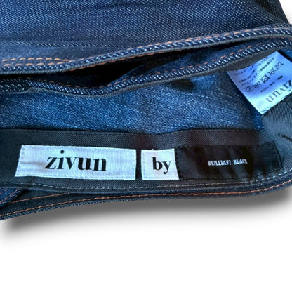 zivun × BLLIANT BLACK Remake Denim Cap | Structured Drape Design | Long Brim Work Cap deep blue | One-of-a-Kind | OLD FLIP