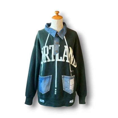 Remake Sweatshirt | Unisex Reconstructed Crewneck | One-of-a-Kind | OLD FLIP