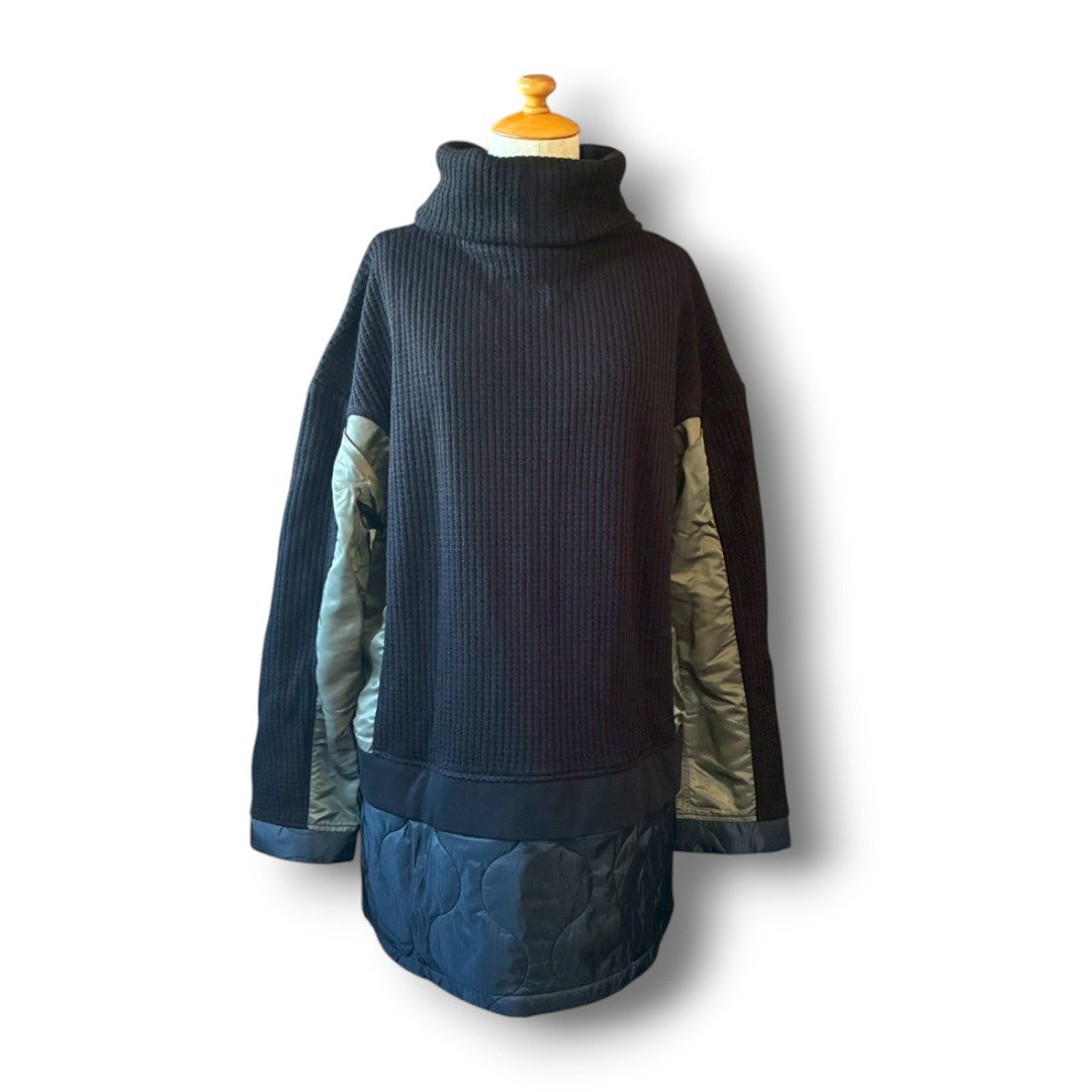 Remade Wide Turtleneck Knit | Reconstructed Knit | Unisex | One-of-a-Kind | OLD FLIP