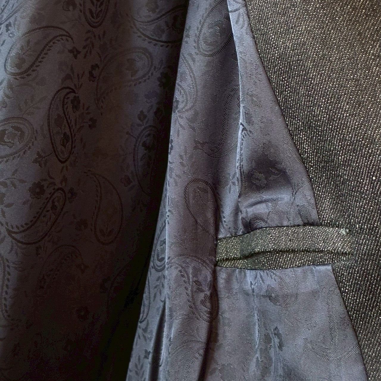 Denim Collarless Coat | Reconstructed Long Coat | Unisex | One-of-a-Kind | OLD FLIP