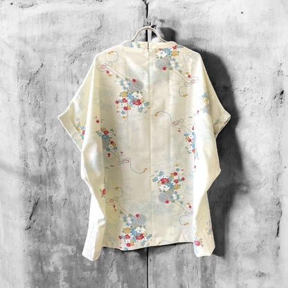 kimono blousse Ariake Garden Recollect store blouse shirt kimono tops pullover remake black kimono kb0016