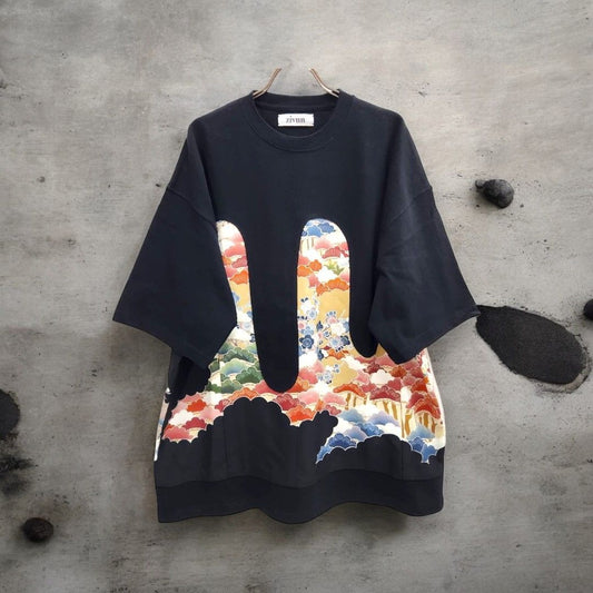 namiuchi kimono T-shirt 有明ガーデンrecollect店 着物 Tシャツ リメイク 再構築 remake オーバーサイズ knt0001