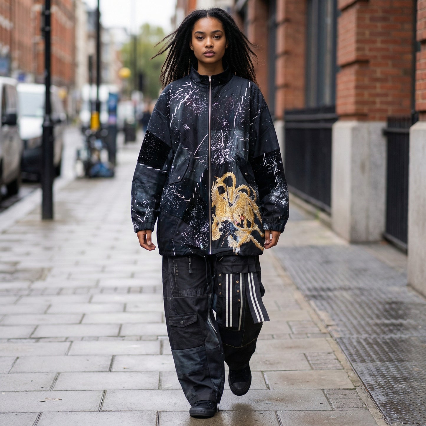 zivun by Kubo Reconstructed Kimono Mods Coat | Long Silhouette | Unisex | One-of-a-Kind | OLD FLIP